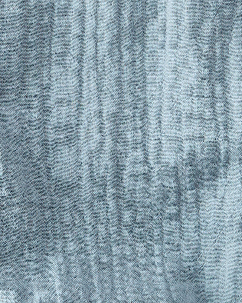 Baby Organic Cotton Gauze Overalls, image 4 of 6 slides