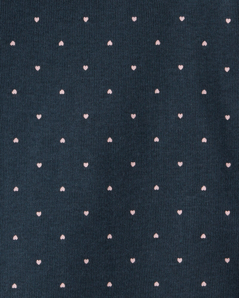 Baby Girl 4-Pack Unicorn Heart Print;Star Print Long-Sleeve Multipack Bodysuits - Navy Blue/White, image 4 of 6 slides