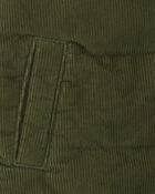 Baby Boy Colour Block Corduroy Vest - Olive Green/Blue, image 2 of 3 slides