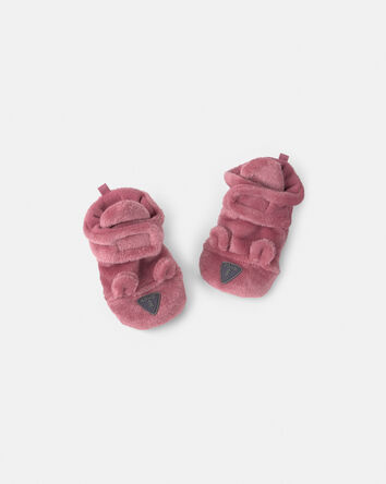 B&eacute;b&eacute; fille - Chaussons en velboa Kombi - Baie, 