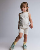 Tout-petit fille - Short de cycliste Brooklyn - Cr&egrave;me, image 1 sur 10 diapositives
