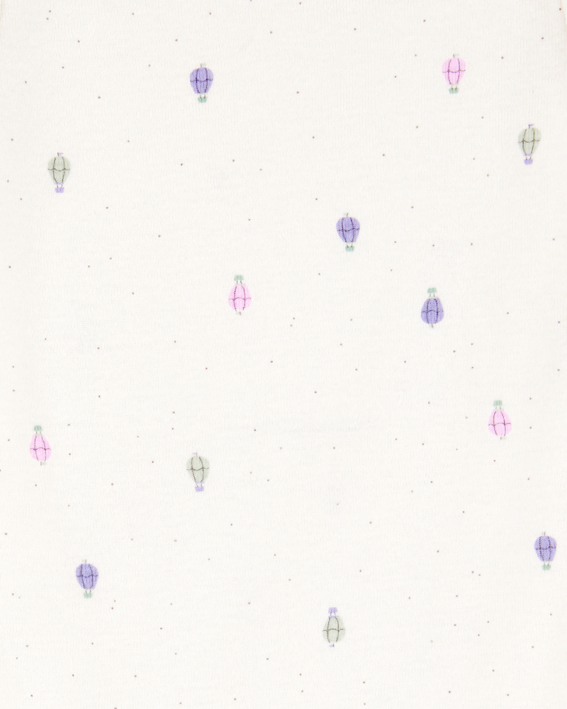 B&eacute;b&eacute; fille - Emballage de 5 cache-couches &agrave; manches courtes &agrave; motifs de fleurs et pois, image 3 sur 6 diapositives