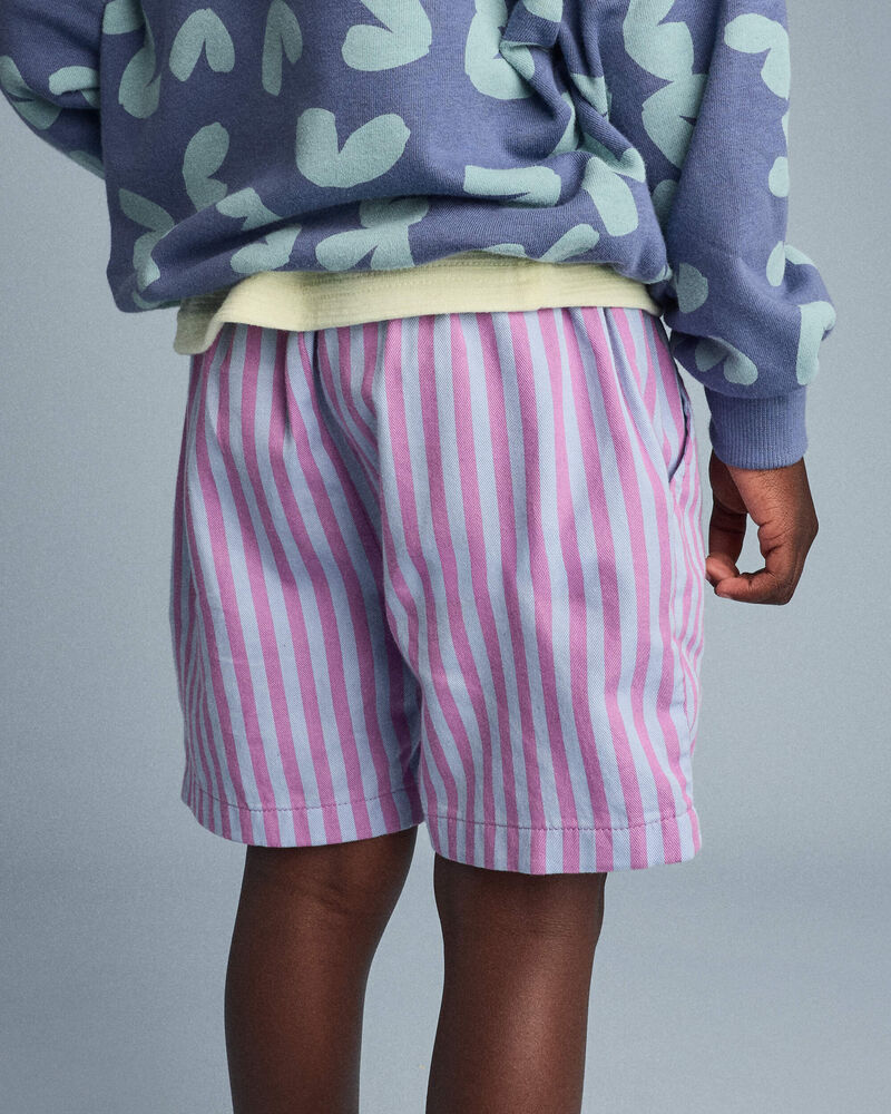 Toddler Boy Playground Shorts in Stripes - Blue/Purple, image 4 of 7 slides