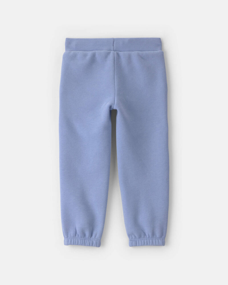 Toddler Girl Fleece Joggers - Blue, image 2 of 4 slides