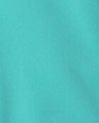 Toddler Girl Solid Quilted Mid Weight Jacket- Aqua, image 3 of 4 slides