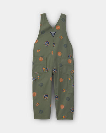 Toddler Patch Logo Overalls - Green, 