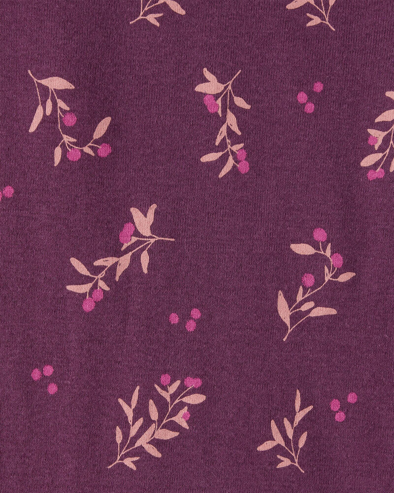 Baby Girl 5-Pack Bear Floral Multipack Bodysuits - White/Pink/Purple, image 4 of 7 slides