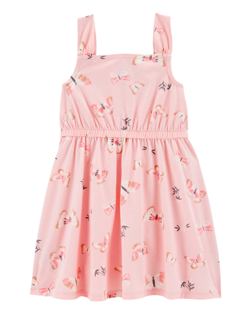 Tout-petit Robe sans manches à motifs de papillons, image 2 sur 4 diapositives