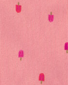 Baby Girl 2-Piece Popsicle Top & Short Set - Pink, image 2 of 3 slides