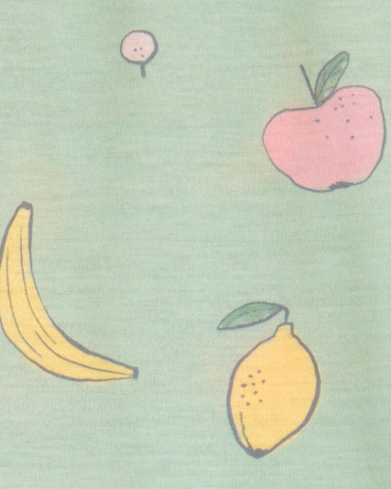 Kid 2-Piece Fruit Loose Fit Pyjamas - Green, image 2 of 3 slides