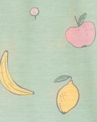 Kid 2-Piece Fruit Loose Fit Pyjamas - Green, image 2 of 3 slides