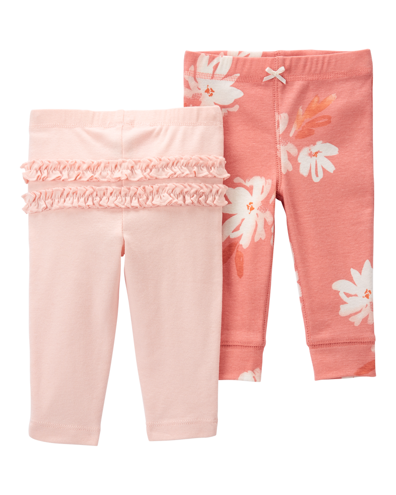 Bébé Emballage de 2 pantalons à enfiler, image 1 sur 9 diapositives