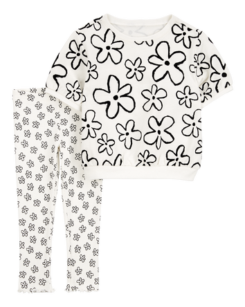 Baby 2-Piece Floral Top & Pant Set, 
