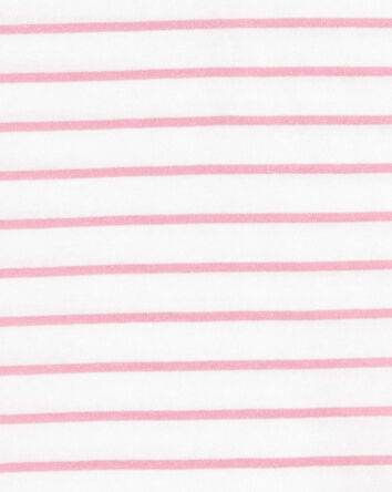 Kid Striped Short-Sleeve Fashion Top - Pink, 