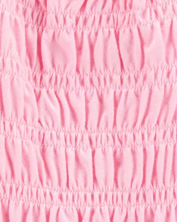 Toddler Short-Sleeve Smocked Top - Pink, 