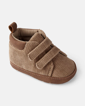 Baby Boy Corduroy High-Top Casual Sneakers - Brown, 