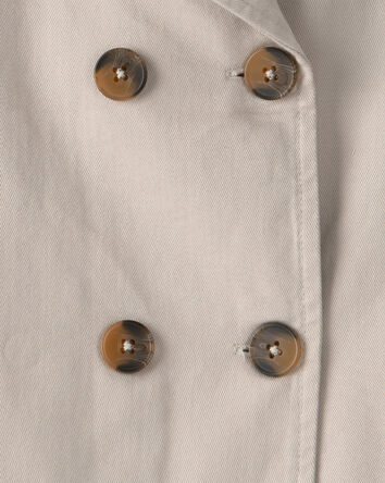 Girls Trench Jacket - Tan, 