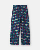Kids Feliz Navidad' Christmas Fleece Loose Fit Pyjama Bottoms - Navy Blue, image 1 of 4 slides