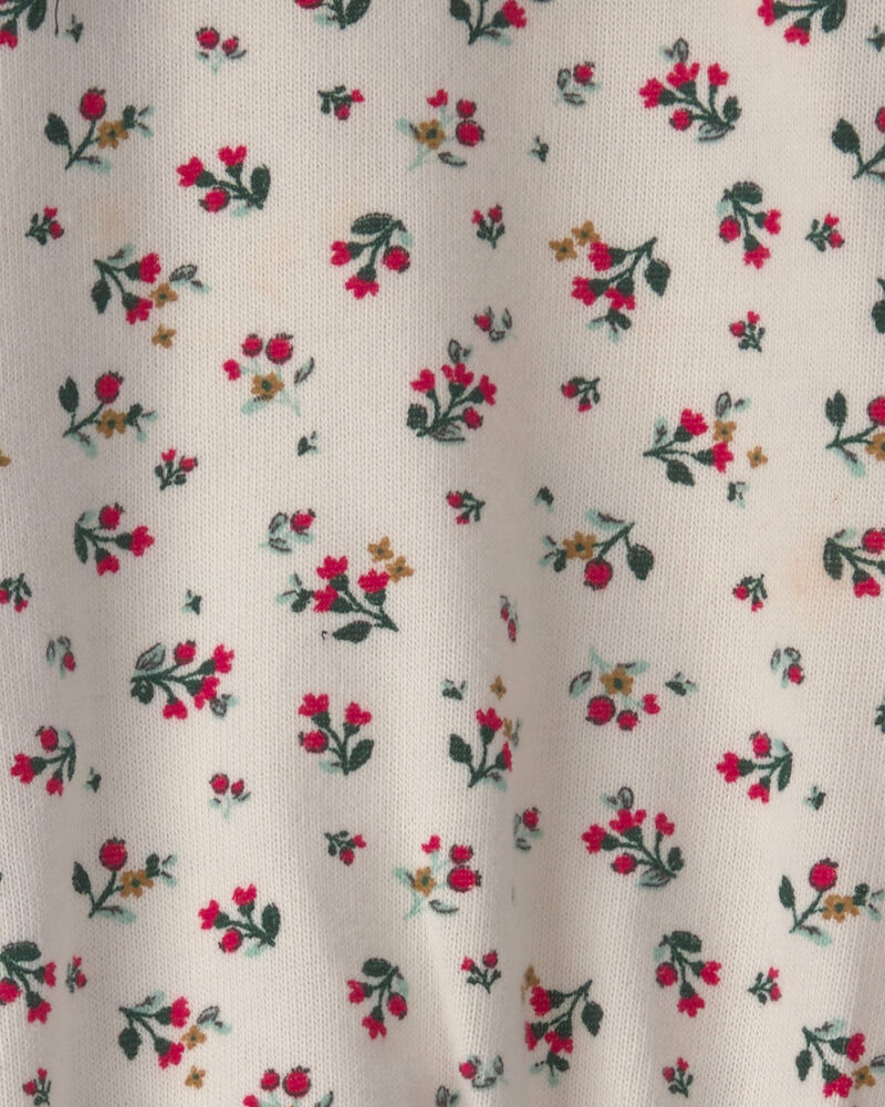 Baby Girl 3-Piece Floral Corduroy Long-Sleeve Bodysuit & Short Set, image 3 of 5 slides