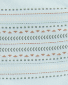 Bébé Barboteuse à boutons à imprimé tribal - Bleu, image 3 sur 4 diapositives