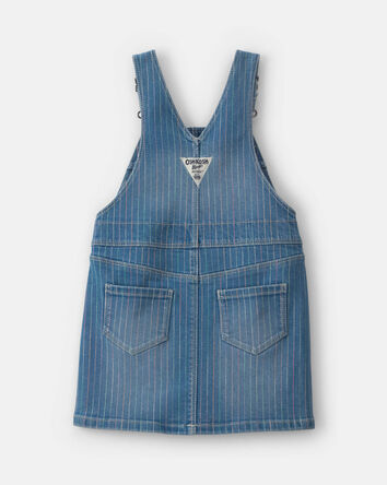 Toddler Girl Rainbow Stripe Denim Skirtall - Medium Wash, 