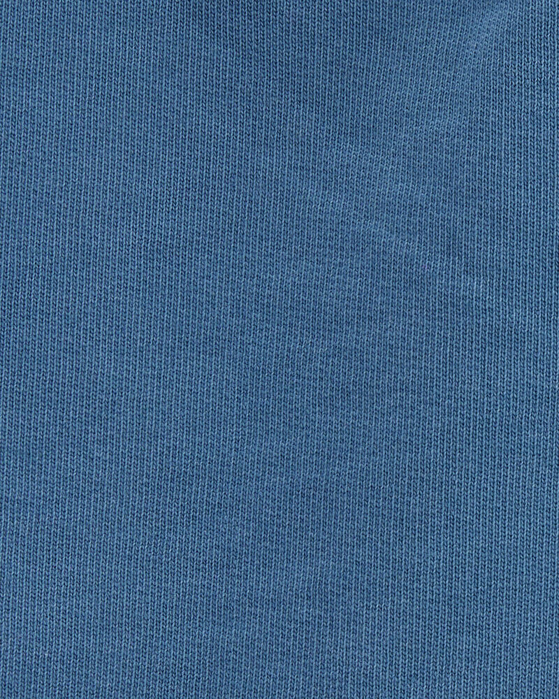 Baby Pull-On French Terry Rec Shorts - Blue, image 3 of 4 slides