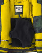 Toddler Boy  2 Piece Snowsuit With Chest Pocket- Green, image 5 of 13 slides