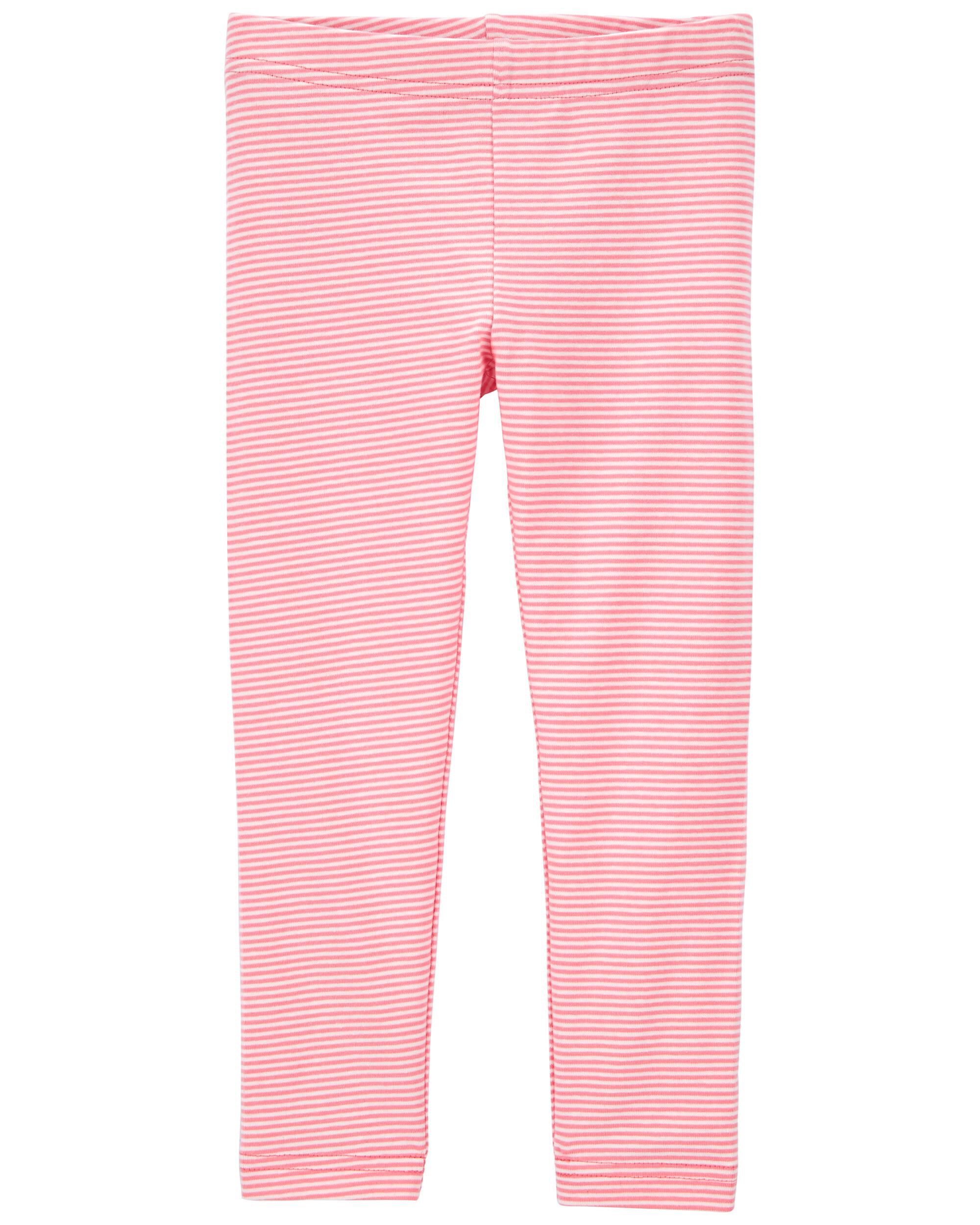 Baby Pink Striped Leggings | carters.com