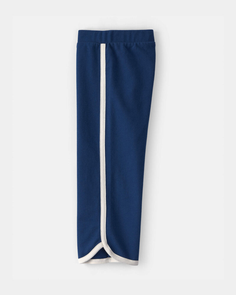 Toddler Girl French Terry Wide-Leg Pants - Blue, image 3 of 5 slides