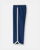 Toddler Girl French Terry Wide-Leg Pants - Blue, image 3 of 5 slides