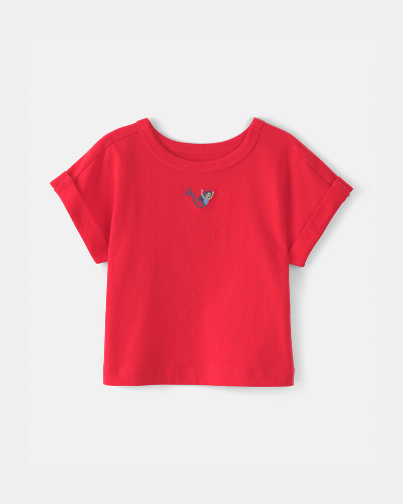 Baby Girl Mermaid Top - Red, image 1 of 4 slides