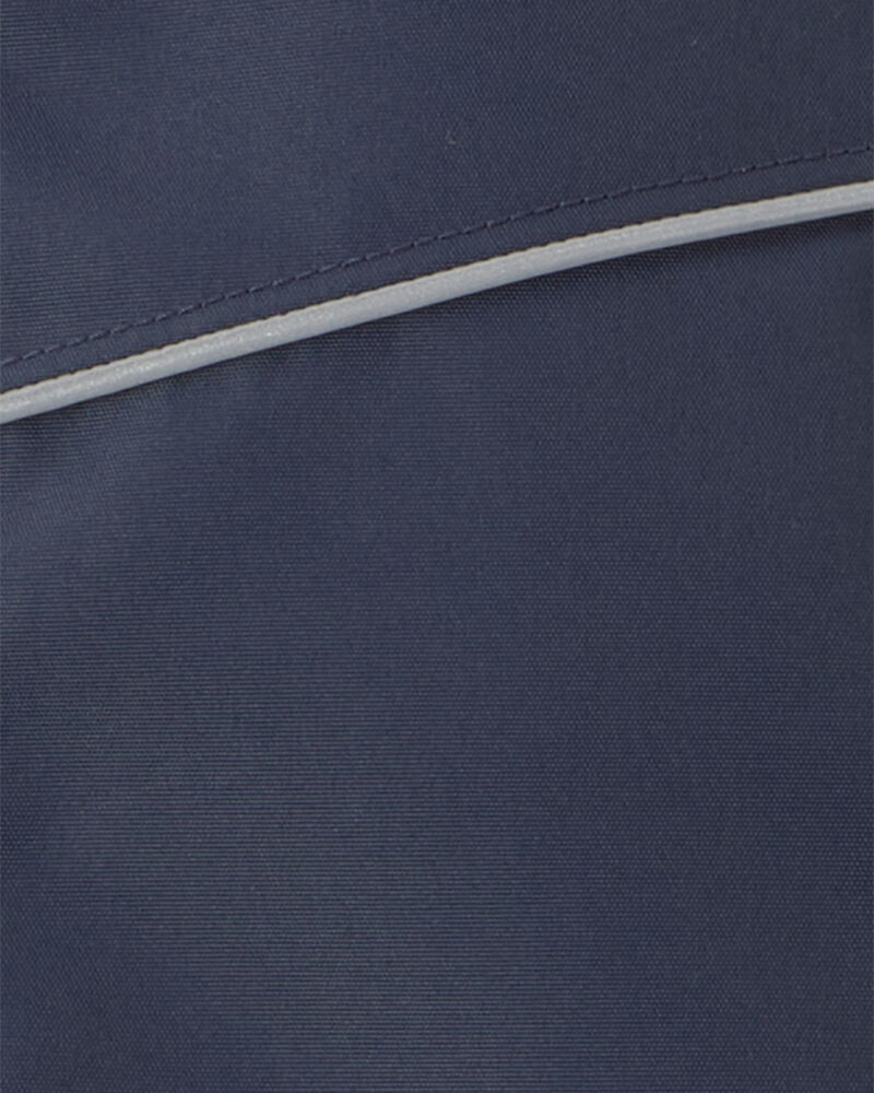 Boys Solid Midweight Fleece Lined Jacket- Navy, image 3 of 3 slides