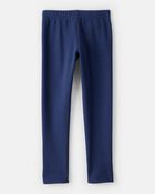 Girls Pull-On Stretch Cozy Leggings - Blue, image 2 of 5 slides