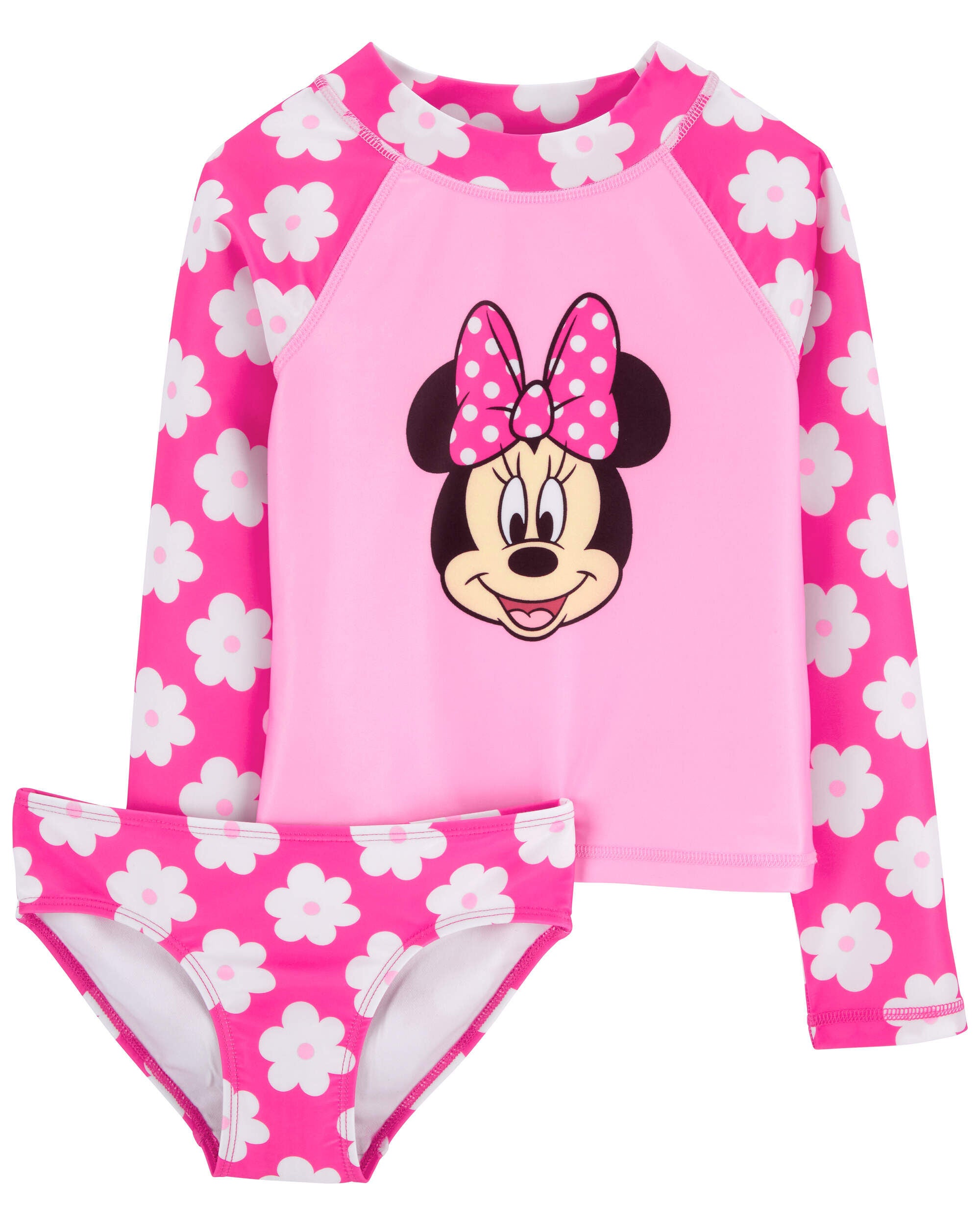 Kids Girls Kid Minnie Mouse 2 Piece Rashguard Set 14 Carter s