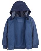 Kid Quilted Fleece Lined Jacket, image 2 of 3 slides