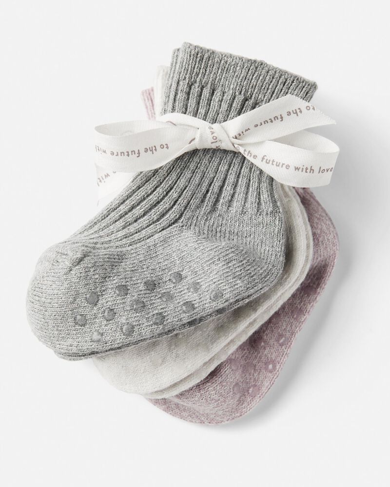 3-Pack Slip Resistant Socks, image 2 of 3 slides