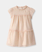 Toddler Girl Floral Tiered Dress - Pink, image 1 of 4 slides