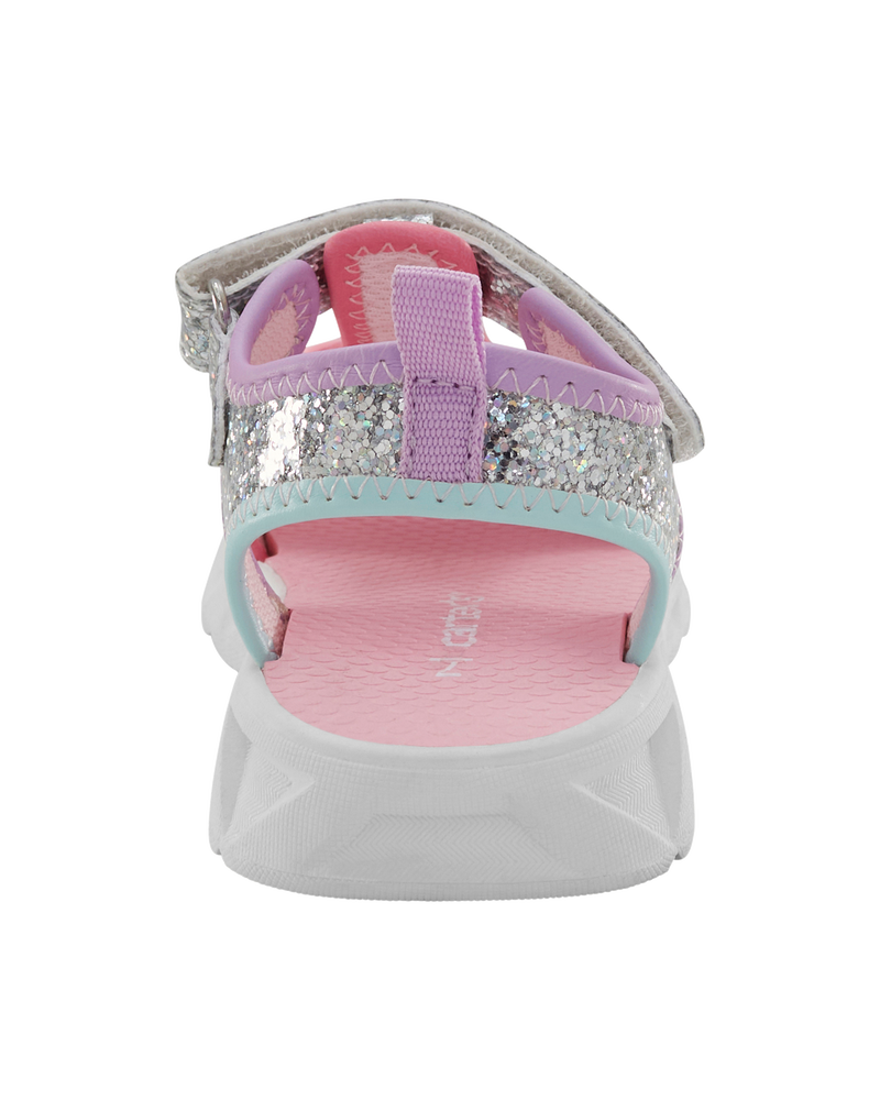 Toddler Glitter Light Up Sandals, image 3 of 7 slides