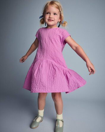 Toddler Girl Asymmetrical Drop-Waist Dress - Purple, 