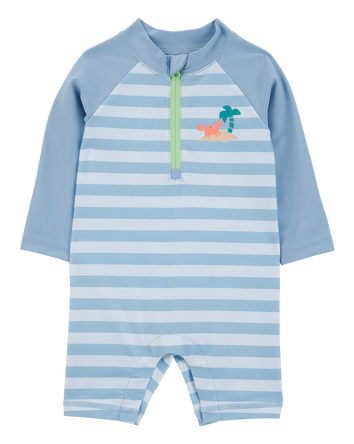 Baby 1-Piece Striped Rashguard, 