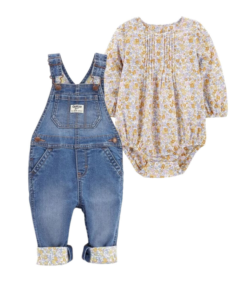 Bundle Peasant Top and Overalls Set