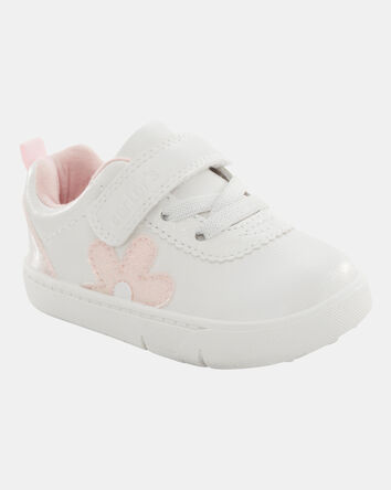  Every Step&reg; First Walker  Flower Casual Sneakers - White, 