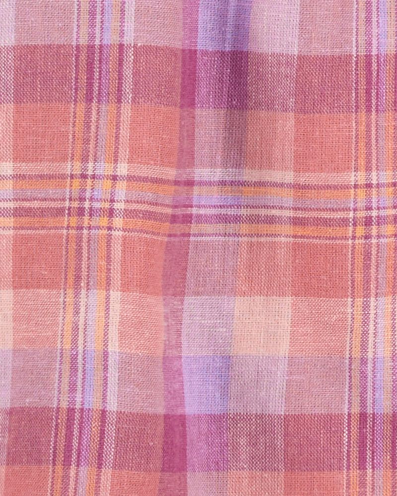 Enfant Chemise rose à boutons à carreaux, image 2 sur 3 diapositives