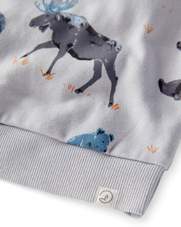 Toddler 2-Piece Midnight Forest Print Set Made with Organic Cotton, 