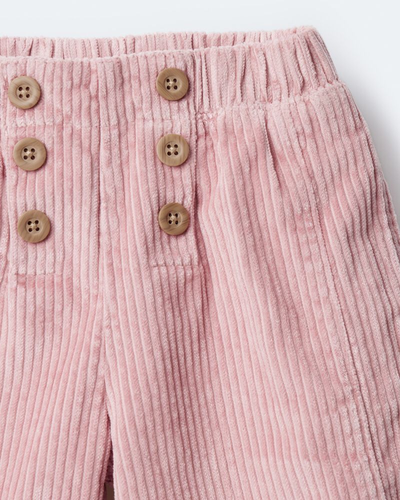 Toddler Girl Urban Wide Leg Corduroy Pant - Light Pink, image 8 of 8 slides