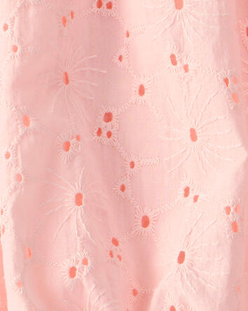 Girls Eyelet Skirt - Pink, 