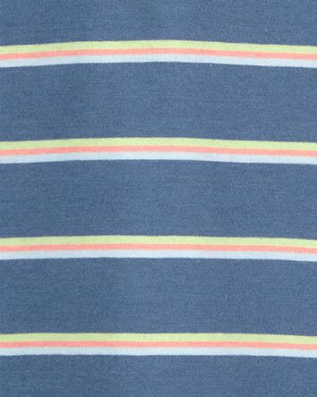Striped Jersey Polo Shirt, 