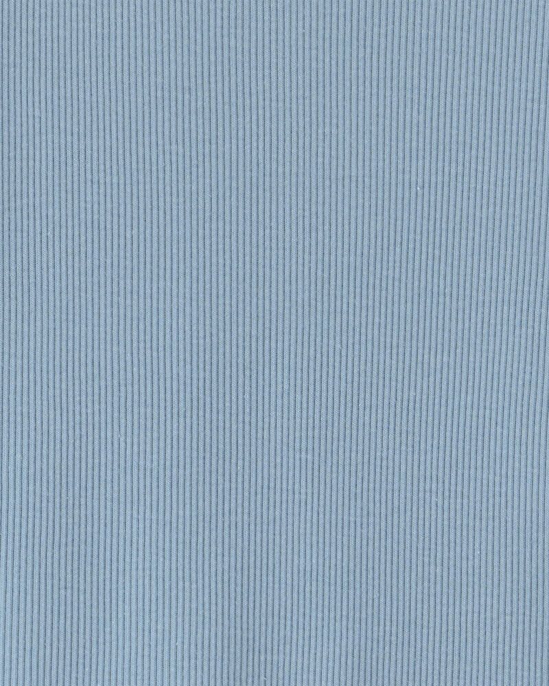 Girls Long-Sleeve Rib Top - Blue, image 2 of 3 slides