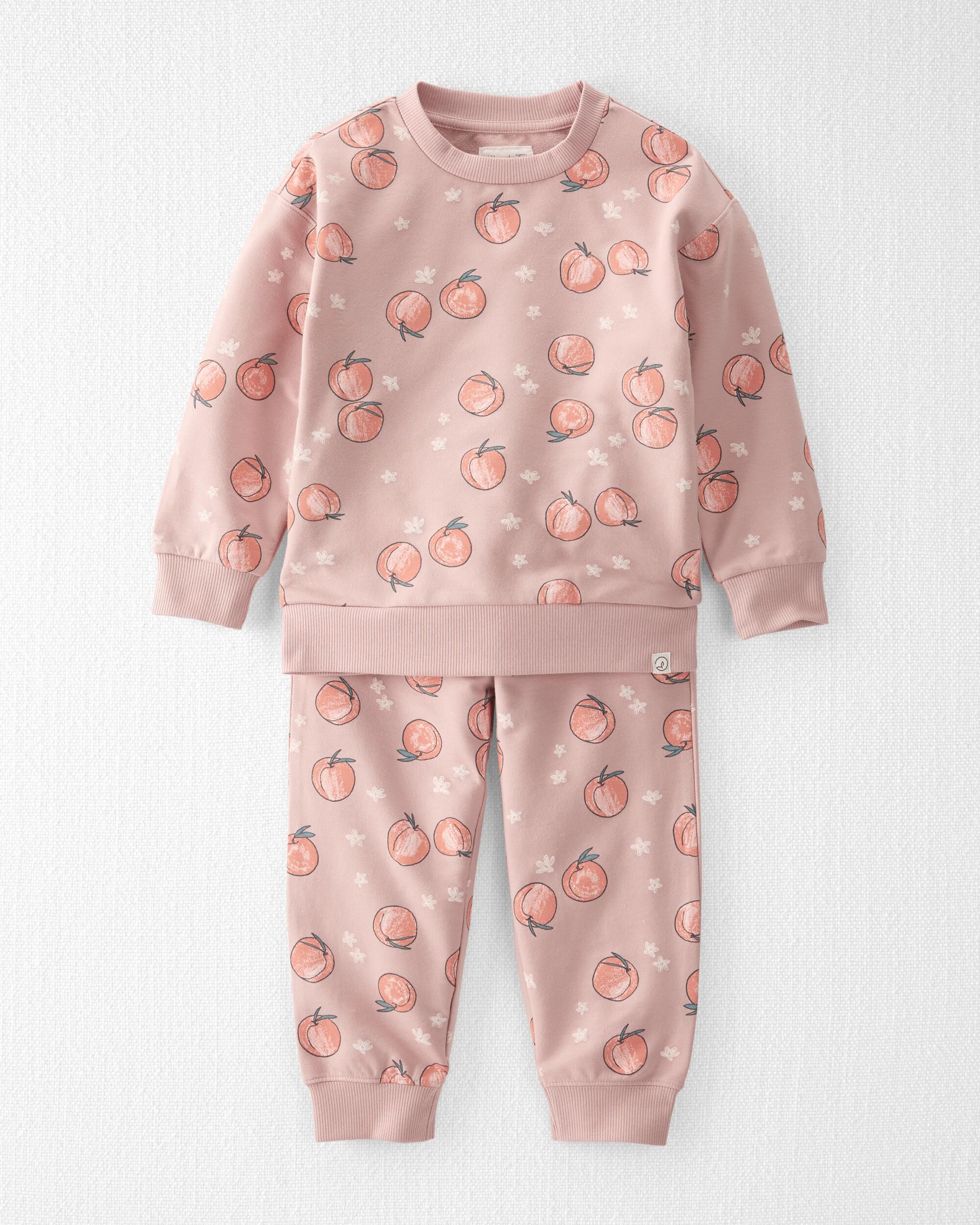 Carters hot sale peach pajamas