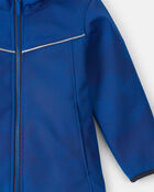 Toddler Boy Water-Activated Rain Jacket- Blue , image 3 of 4 slides
